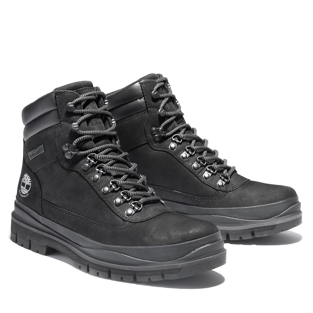 Timberland Μποτες Χιονιού Ανδρικα Μαυρα - Field Trekker Waterproof - Greece 9450176-SB